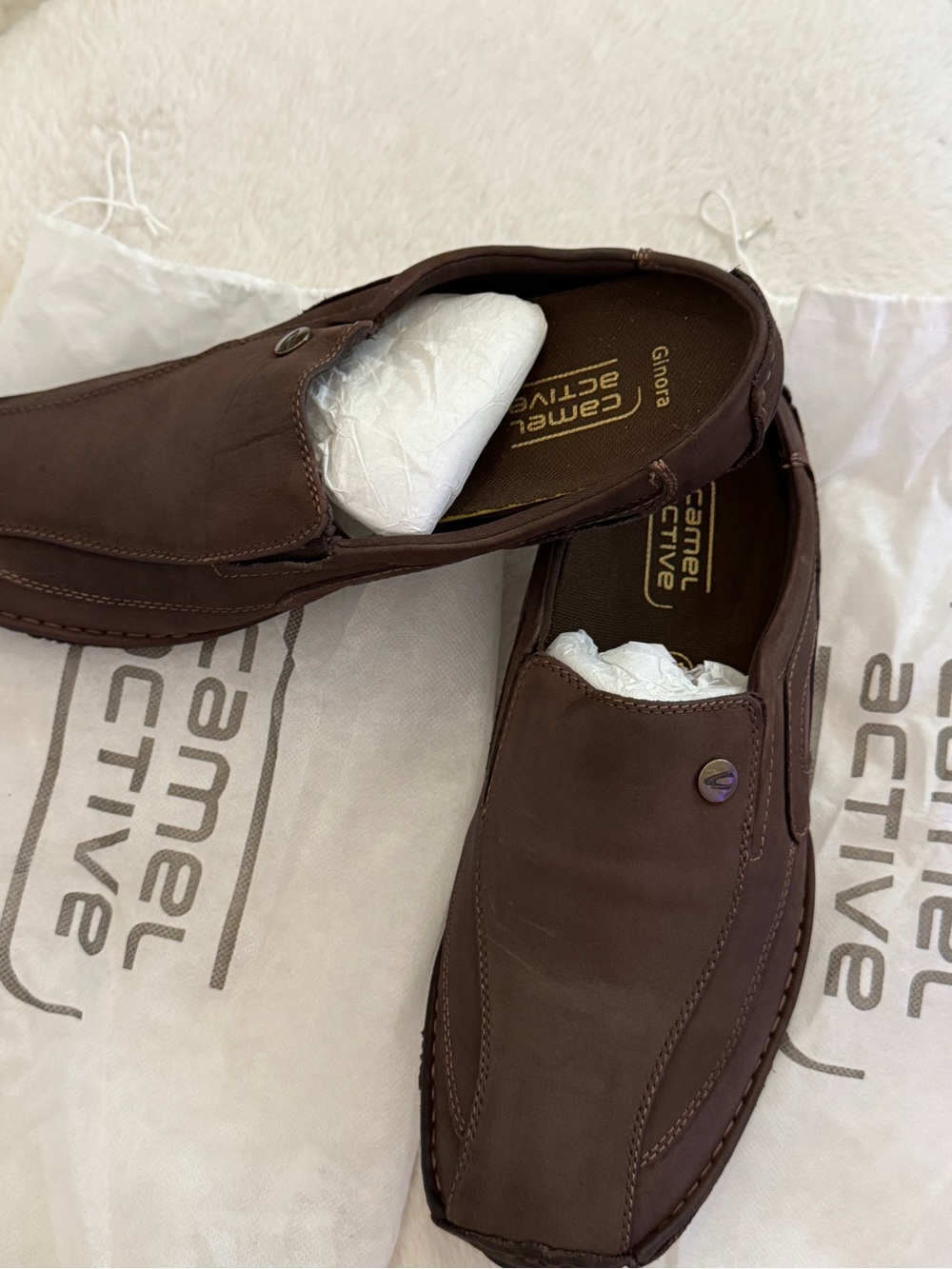 Men's Brown Slip-On Leather Loafers